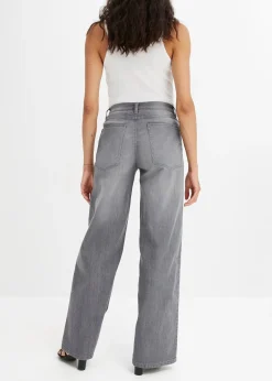 Jean large taille haute