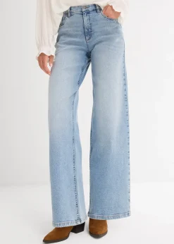 Jean large taille haute