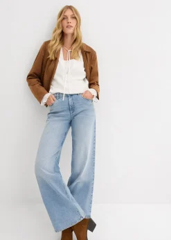 Jean large taille haute