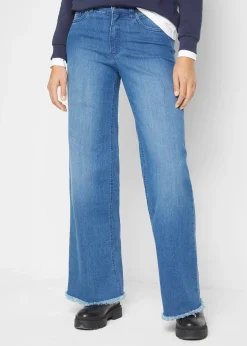 Jean large taille haute