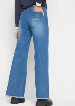 Jean large taille haute