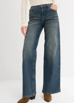 Jean large taille haute