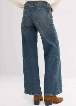 Jean large taille haute