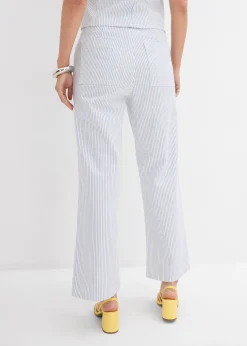 Jean large taille haute, cropped