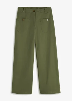 Jean large, taille haute et élastiquée
