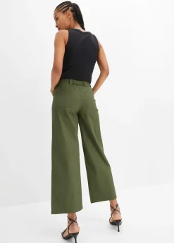 Jean large, taille haute et élastiquée