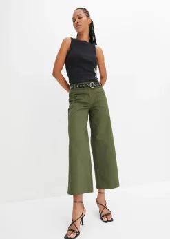 Jean large, taille haute et élastiquée