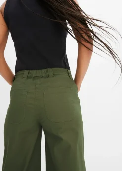 Jean large, taille haute et élastiquée