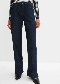 Jean large, taille haute et élastiquée