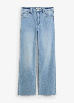 Jean large taille haute, longueur sol