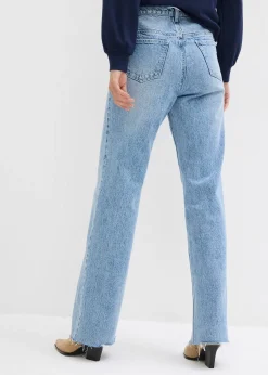 Jean large taille haute, longueur sol