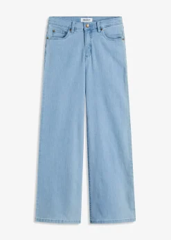 Jean large taille mi-haute, extensible