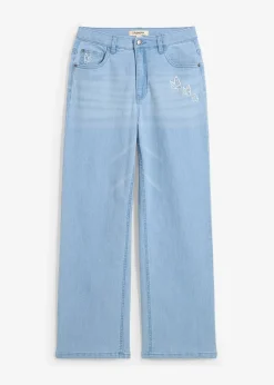 Jean large taille mi-haute