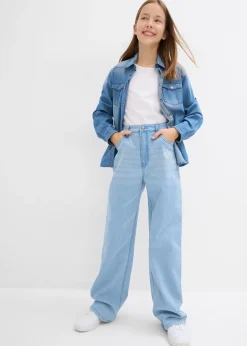 Jean large taille mi-haute