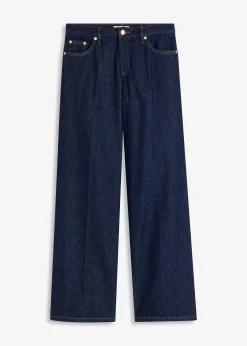 Jean large taille mi-haute