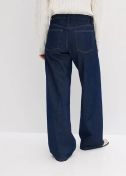 Jean large taille mi-haute