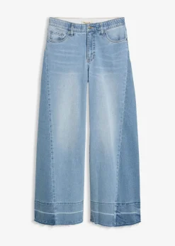 Jean large taille mi-haute