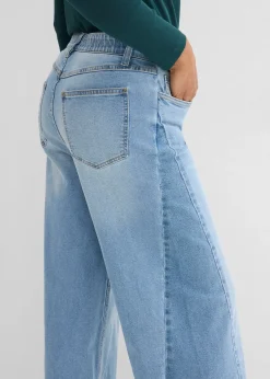 Jean large taille mi-haute
