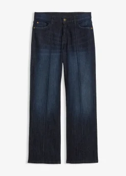Jean large taille mi-haute