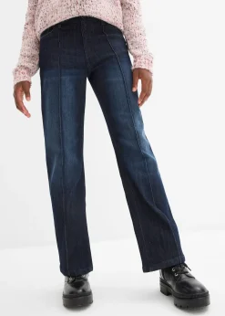 Jean large taille mi-haute
