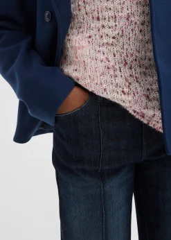 Jean large taille mi-haute