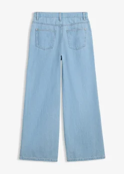 Jean large taille mi-haute