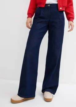 Jean large taille mi-haute