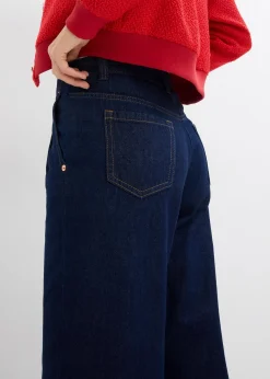 Jean large taille mi-haute