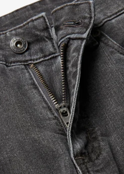 Jean large taille mi-haute, extensible