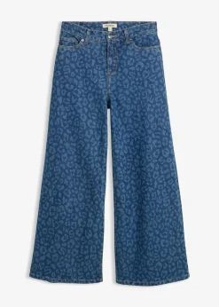 Jean large taille mi-haute