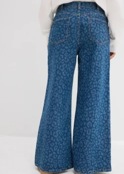 Jean large taille mi-haute