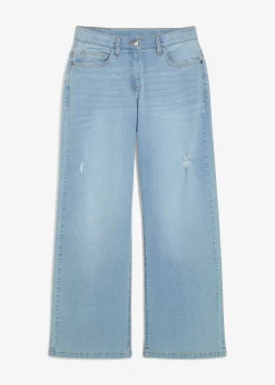Jean large taille mi-haute