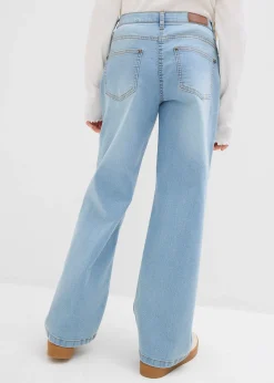 Jean large taille mi-haute