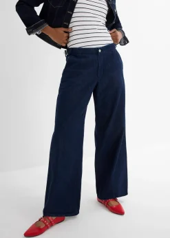 Jean large taille mi-haute