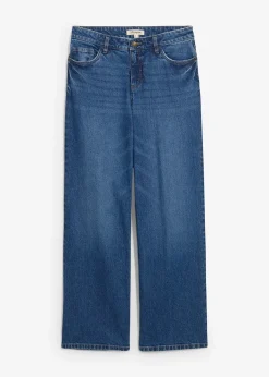 Jean large taille mi-haute