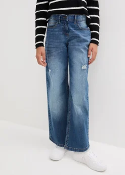 Jean large taille mi-haute
