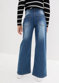Jean large taille mi-haute