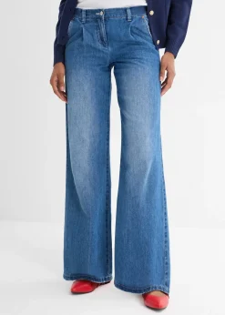 Jean large taille mi-haute
