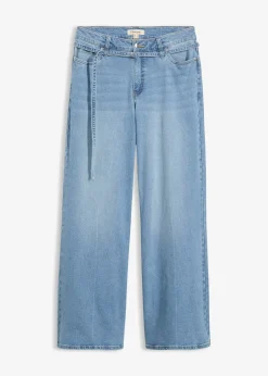 Jean large taille mi-haute