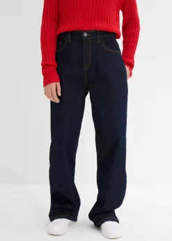 Jean large taille mi-haute