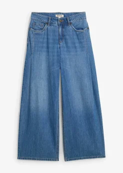 Jean large taille mi-haute