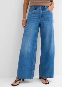 Jean large taille mi-haute