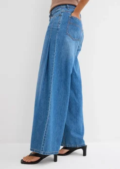 Jean large taille mi-haute
