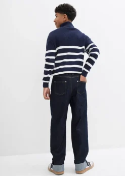Jean loose à taille réglable, droit