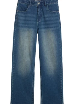 Jean loose, taille réglable, droit