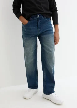 Jean loose, taille réglable, droit