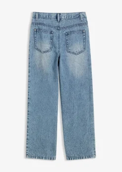 Jean loose, taille réglable, droit