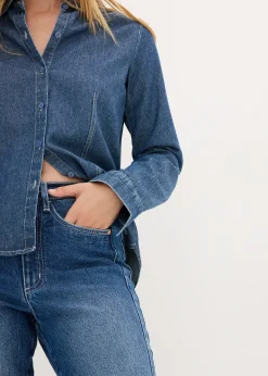 Jean mom, taille haute