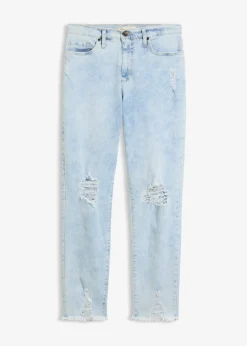 Jean Mom taille haute avec effets destroy