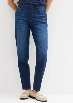Jean mom taille haute, cropped
